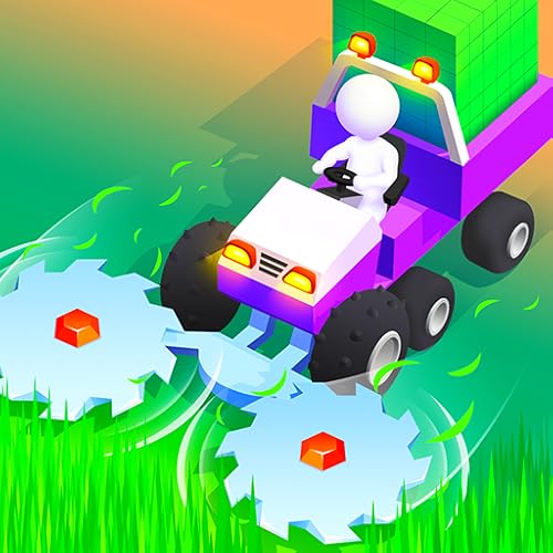 Stone Grass Mow Lawn Cutting Grass In Farm Simulation Mowing Game