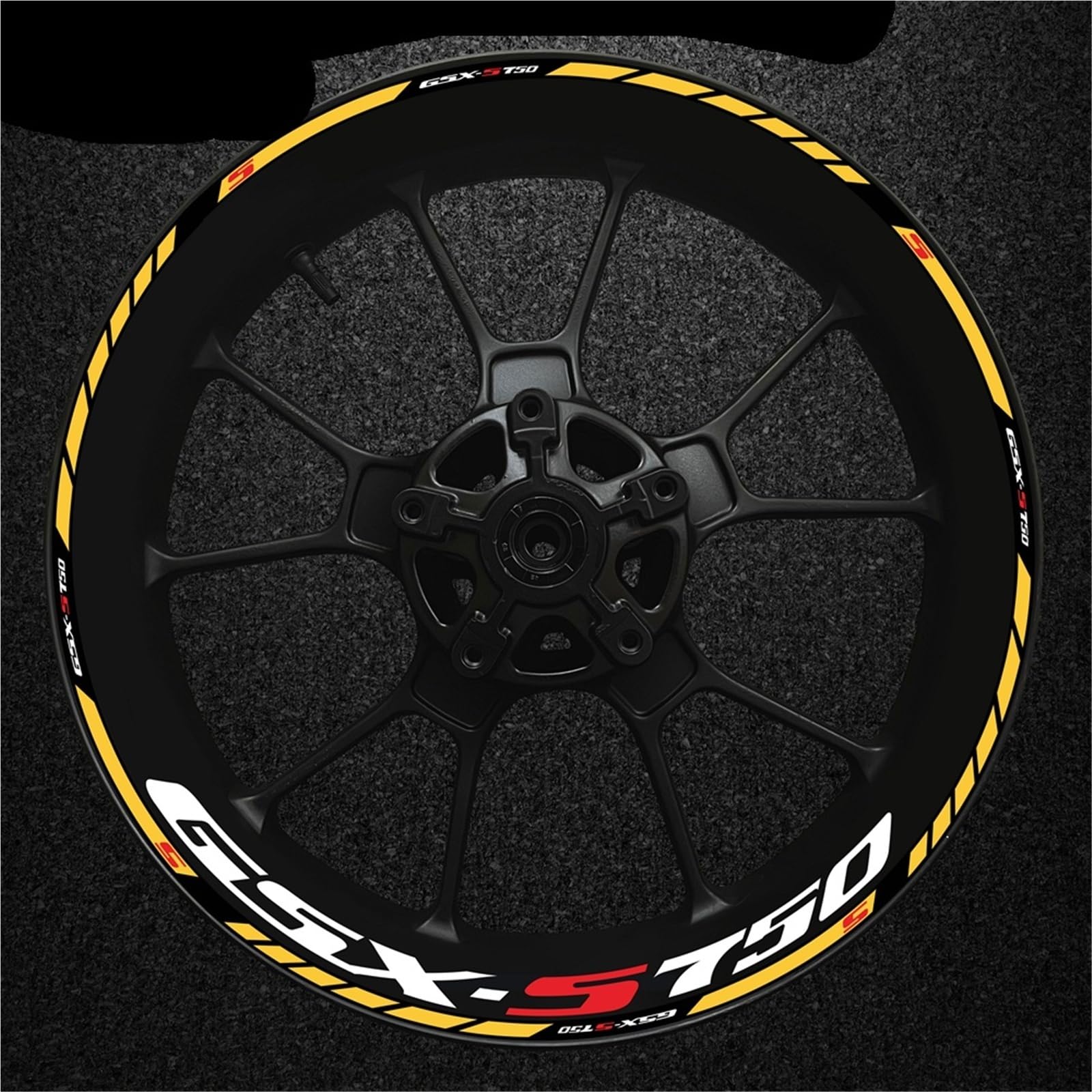 Juego Completo Calcomanías Y Llantas Decorativas para Motocicleta para S&uzuki Gsxs-750 Gsxs750r 17 Pulgadas(Set Meal 7)