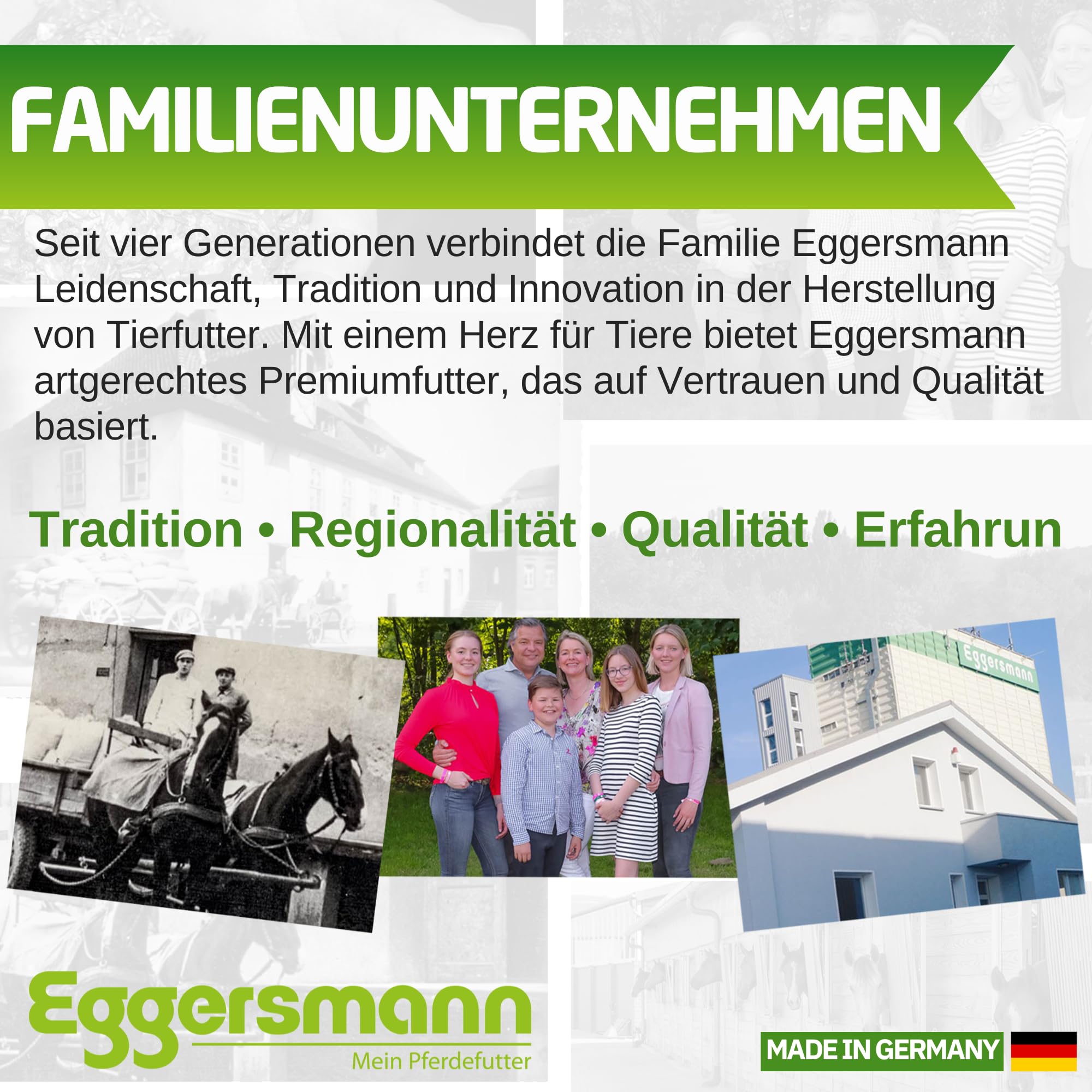 Eggersmann EMH Senior Sac de céréales pour Chevaux âgés - pour la prévention des pertes de Substance avec sélénium - Nourriture Naturelle pour Chevaux