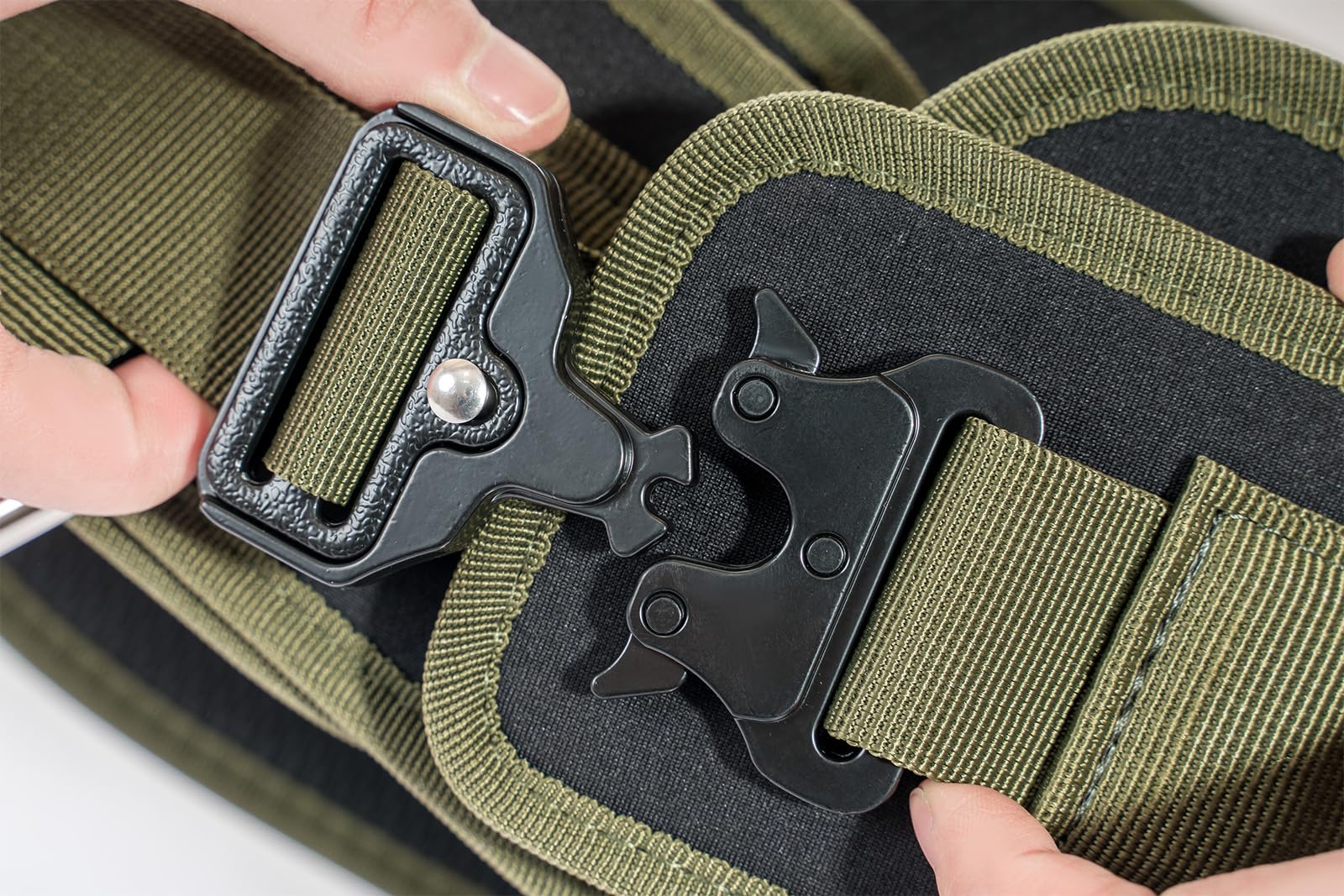 Dip-Gürtel zum Gewichtheben mit 117,8 cm Stahlkette und Ladegurten, Gewichtsgürtel mit automatischer Verriegelungsschnalle, beschwerter Klimmzuggürtel für Gewichte