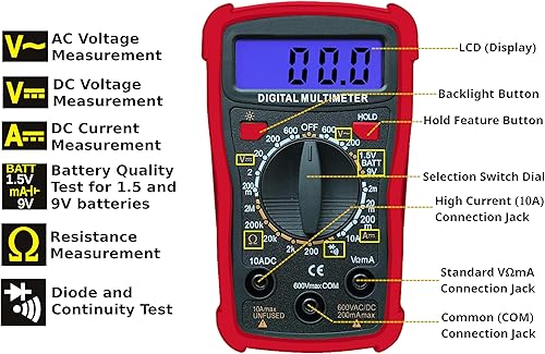 Vista 17 de Kit de estación de soldador, pantalla digital, manos de ayuda de 60 W, 5 puntas de soldadura, cable de soldadura, conversión de multímetro digital