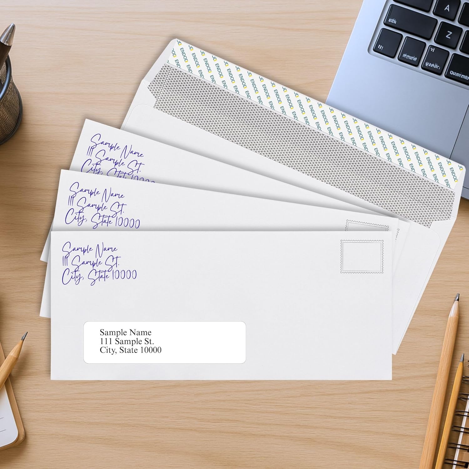 #10 Window Envelopes Self Seal - 500/pack Peel & Seal Closure, Security Tinted Envelopes for Quickbooks Invoices & Business Statements - Letter Size 4-1/8 x 9-1/2 inch 24lb Paper