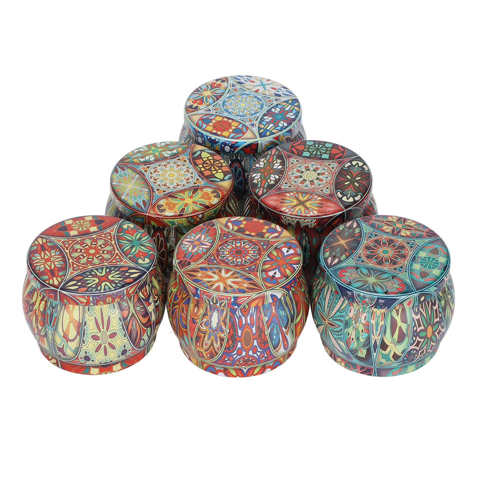 Candele profumate casa, cera di soia, set 6 pezzi con limone, gardenia, gelsomino, rosmarino, lavanda per relax, meditazione, yoga,