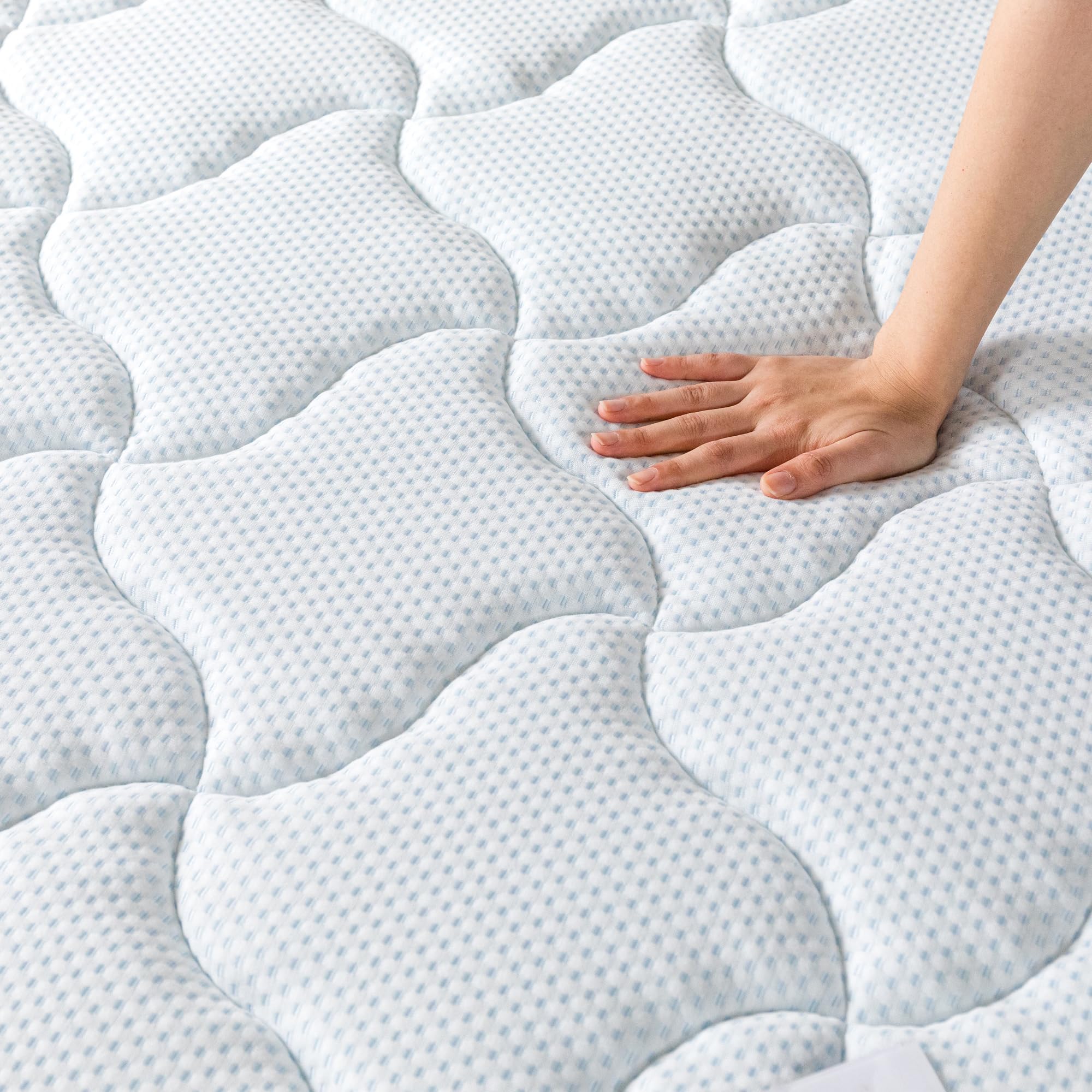 Zinus Tight Top materac ze sprężynami kieszeniowymi 140 x 200 cm – ortopedyczny materac o średnim stopniu twardości – tapicerka z recyklingu i pianka o wysokiej gęstości dla komfortu – wysokość 25 cm