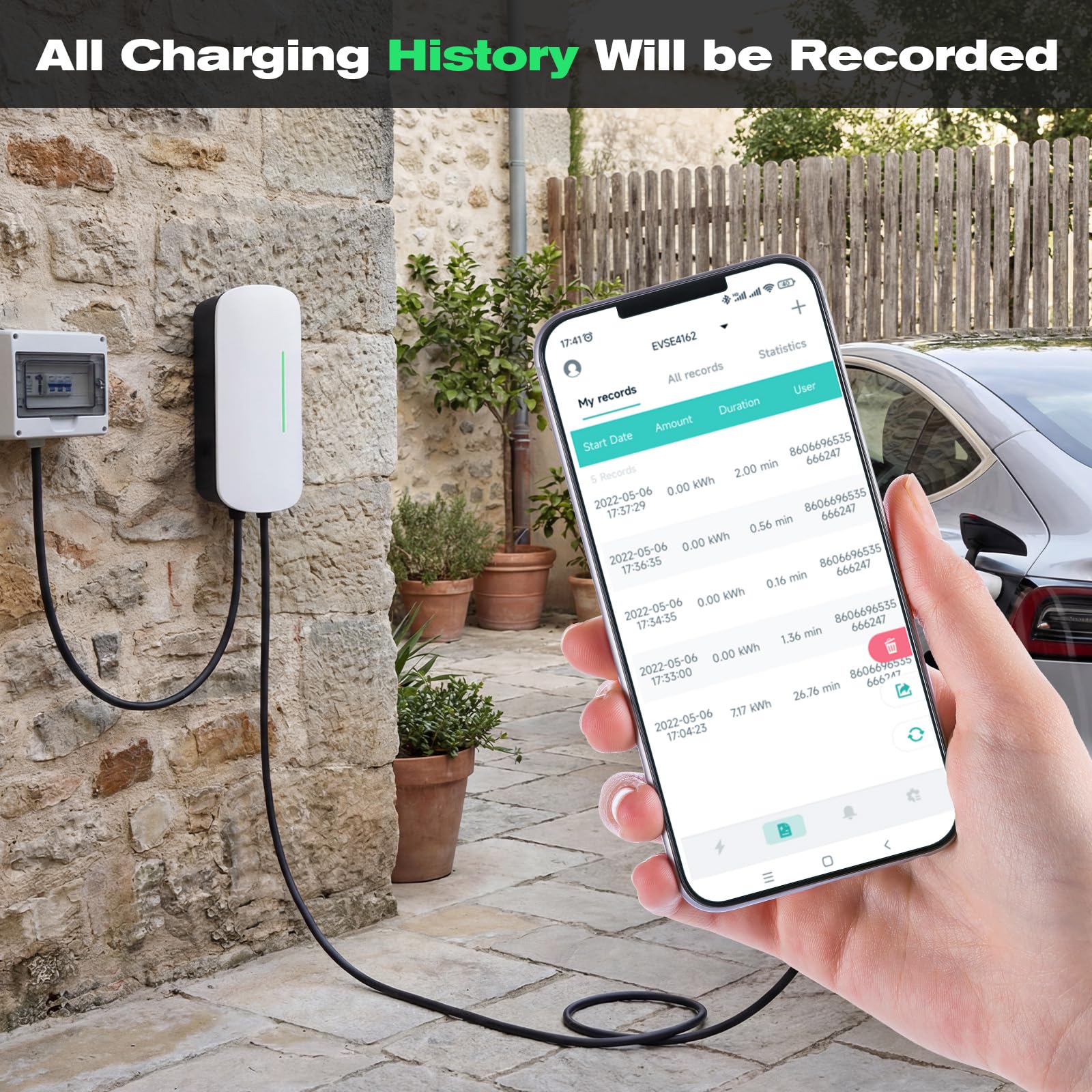 Wallbox 22 kW - Stazione di ricarica per veicoli elettrici, trifase