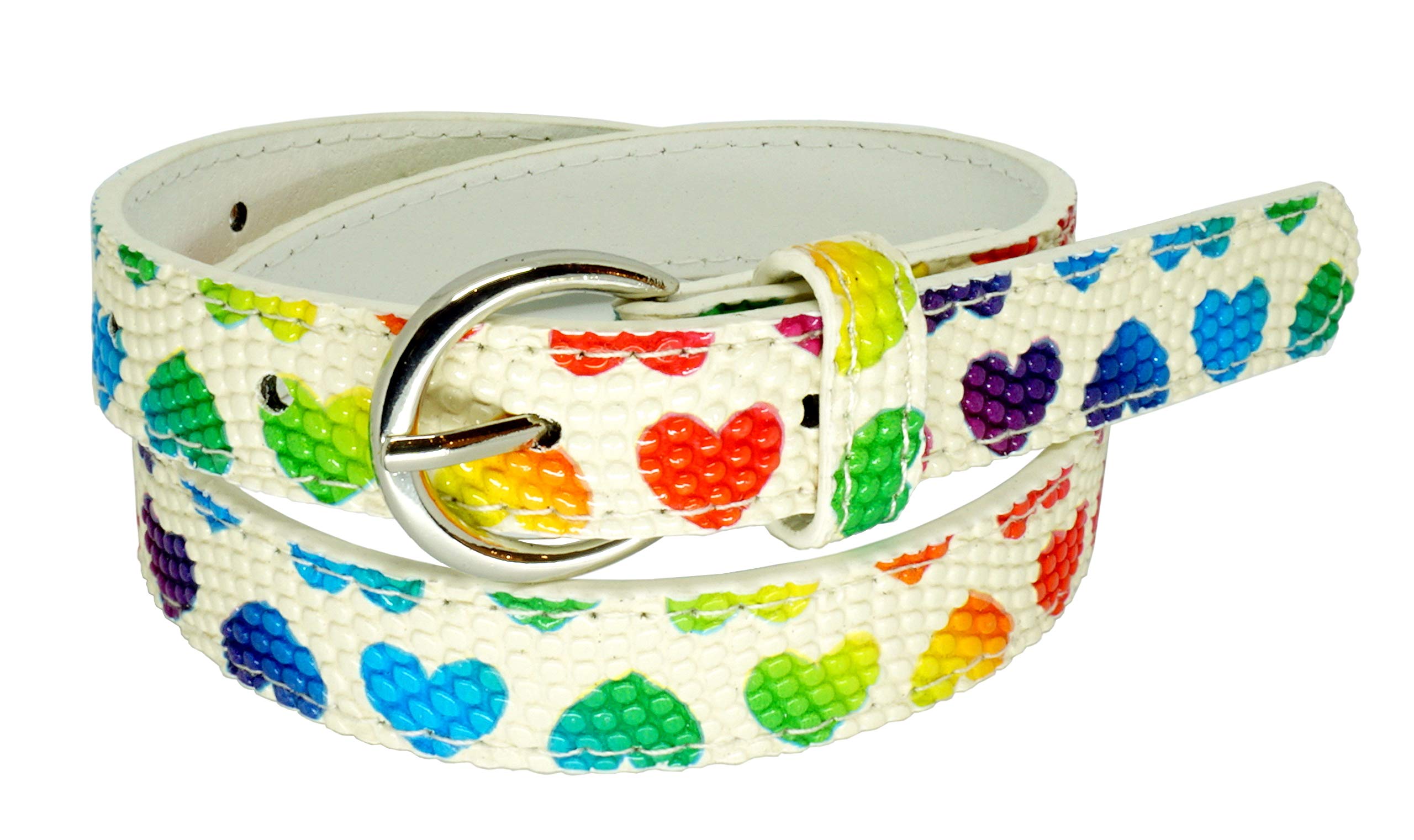 EANAGOvegan belt >RAINBOW< for children - modern colorful belt for girls from approx. 3-12 years