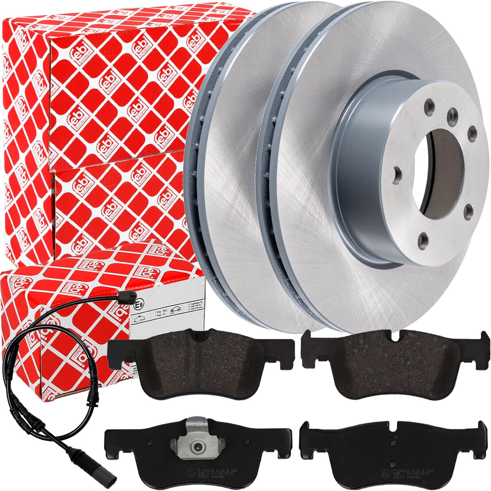 Febi Bremsscheiben Ø284mm Beläge + Wk vorne | 1er F20 F21 2er F22 F23 Kompatibel mit 1 (F20),1 (F21),2 Cabriolet (F23),2 Coupe (F22, F87)