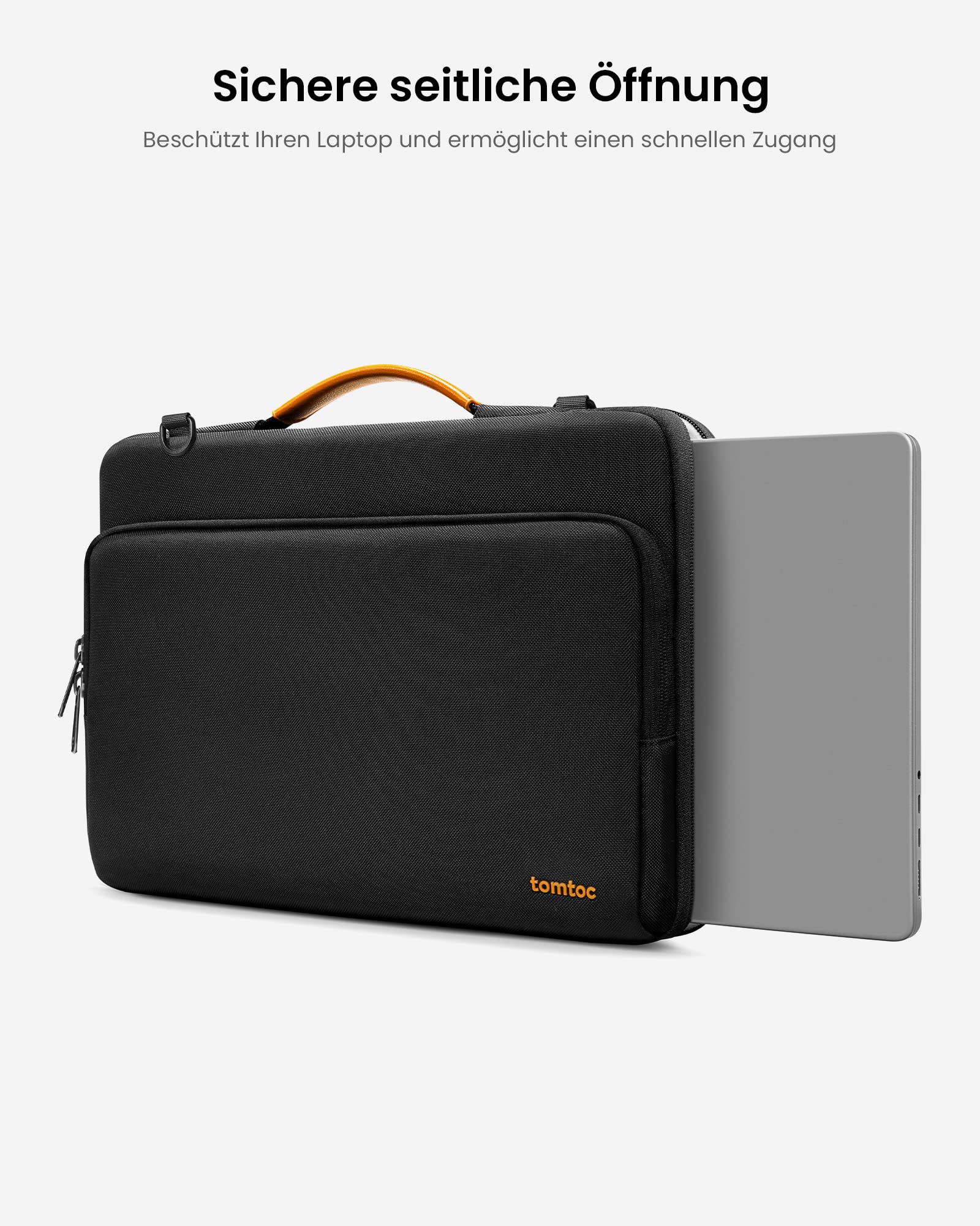 tomtoc 360° Laptop Tasche Hülle für 16-Zoll MacBook Pro M5 Pro/A3428 Pro M5 Max/A3429 2026, M4/M3/M2/M1 (2024-2019), ASUS Vivobook 15/16, Dell Inspiron 15, 15" Lenovo IdeaPad Flex