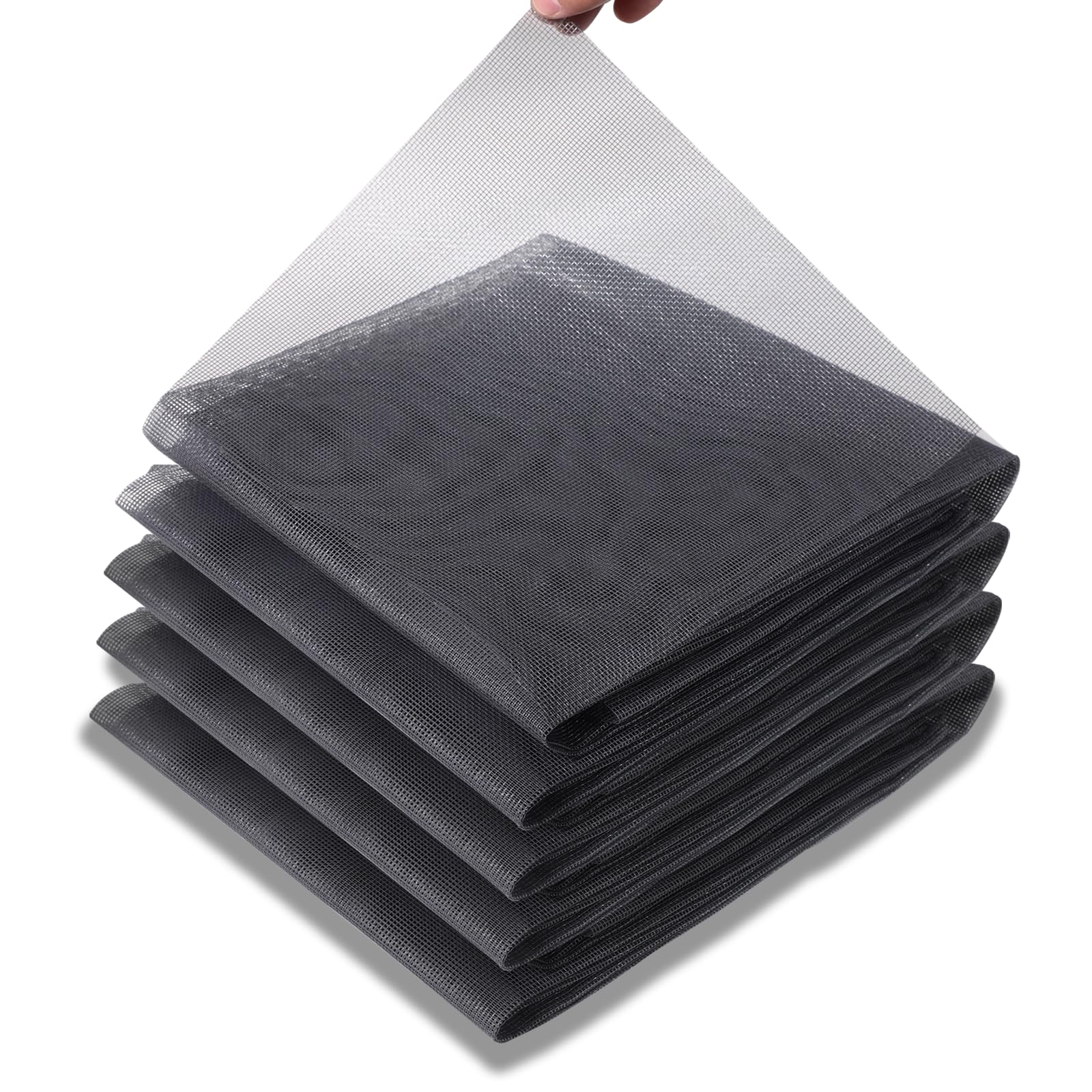Rete zanzariera 2 x 20 m, rullo zanzariera, zanzariera per finestre, anti-insetti, contro mosche, vespe api, zanzare, casa, grigio