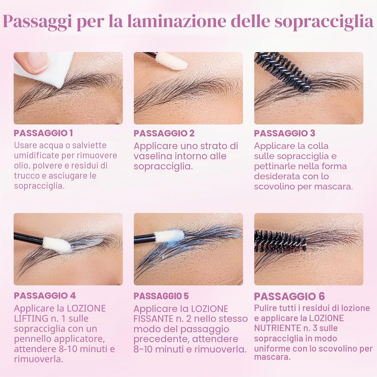 Libeauty Kit Laminazione Ciglia & Laminazione Sopracciglia – Lash Lift Kit Coreano con Open-Eye Pads, Rehaussement Ciglia Facile a Casa o in Salone, Strumenti Inclusi per DIY