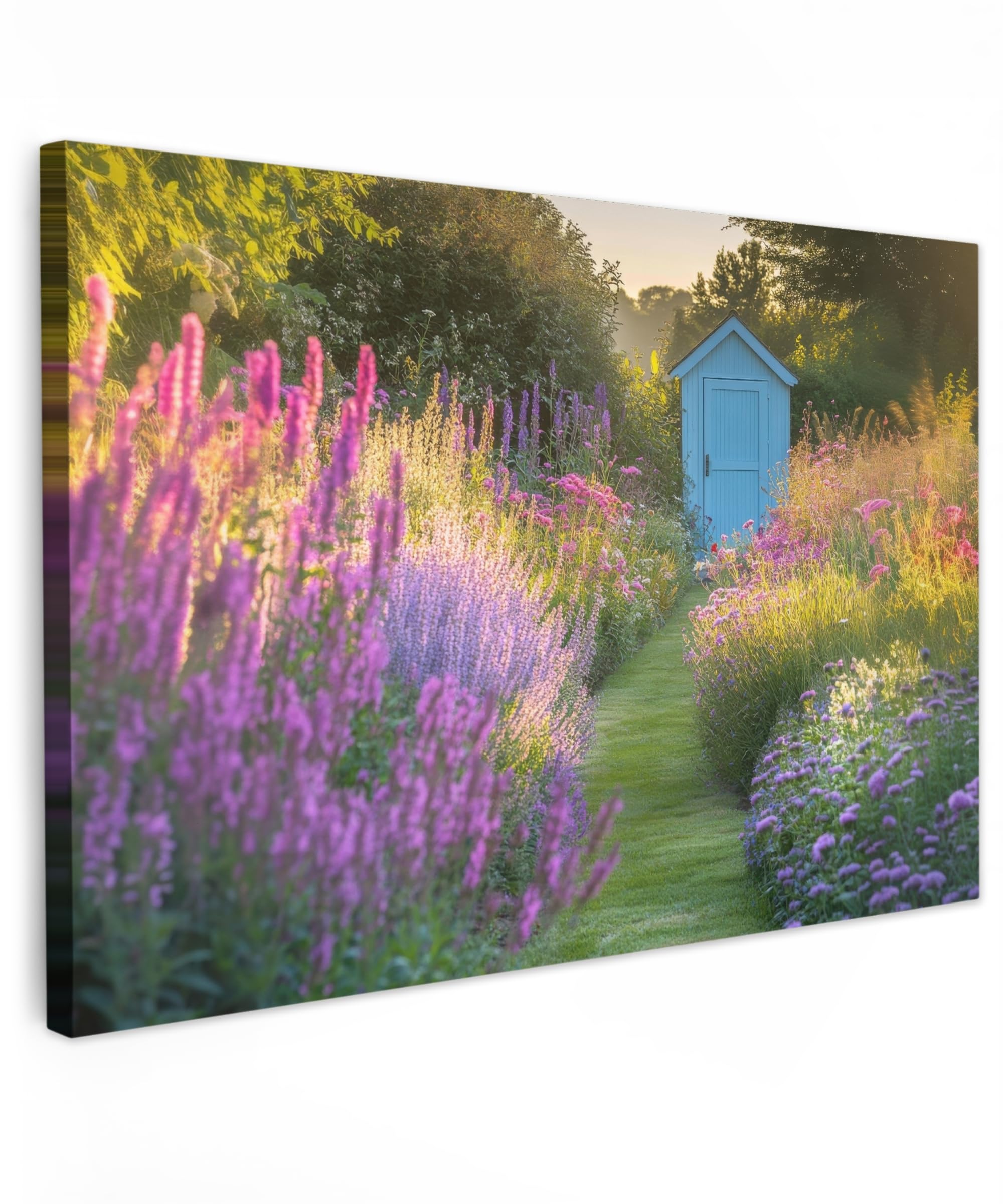 Gartenposter Outdoor Wandbild Garten Deko Leinwand Gartendeko