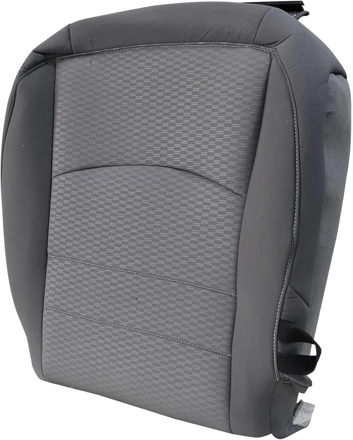 Driver and Passenger Bottom Cloth Seat Covers Gray Compatible with Dodge Ram 1500 2500 3500 4500 5500 2013 2014 2015 2016 2017 2018