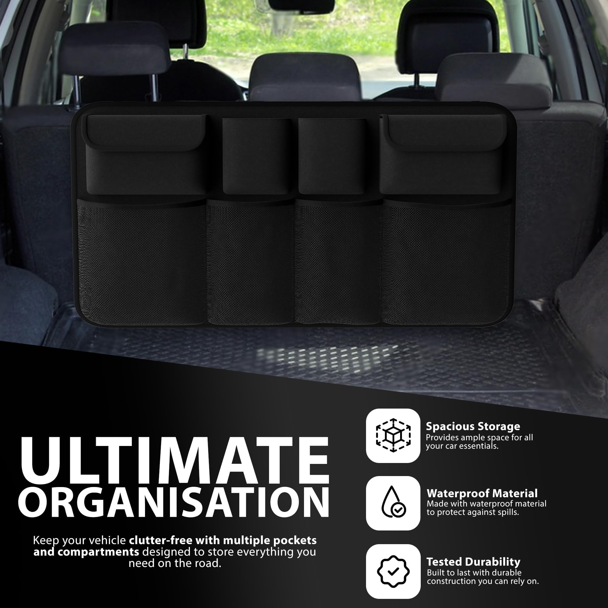Organizador De Maletero De Coche para Peugeot 406 407 408 607, Bolsa Organizadora para el Maletero Organizador De Coche Plegable Impermeable