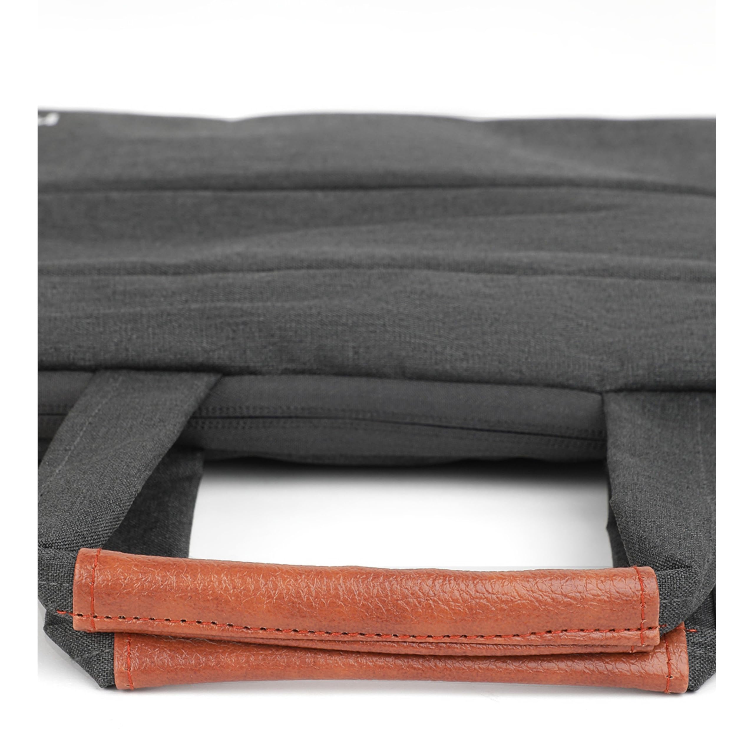 hummel Funda para portátil con asa, funda para laptop para hombres y mujeres, se adapta hasta 15.6 pulgadas, funda delgada y ligera para laptop y portátil con bolsillos, color gris