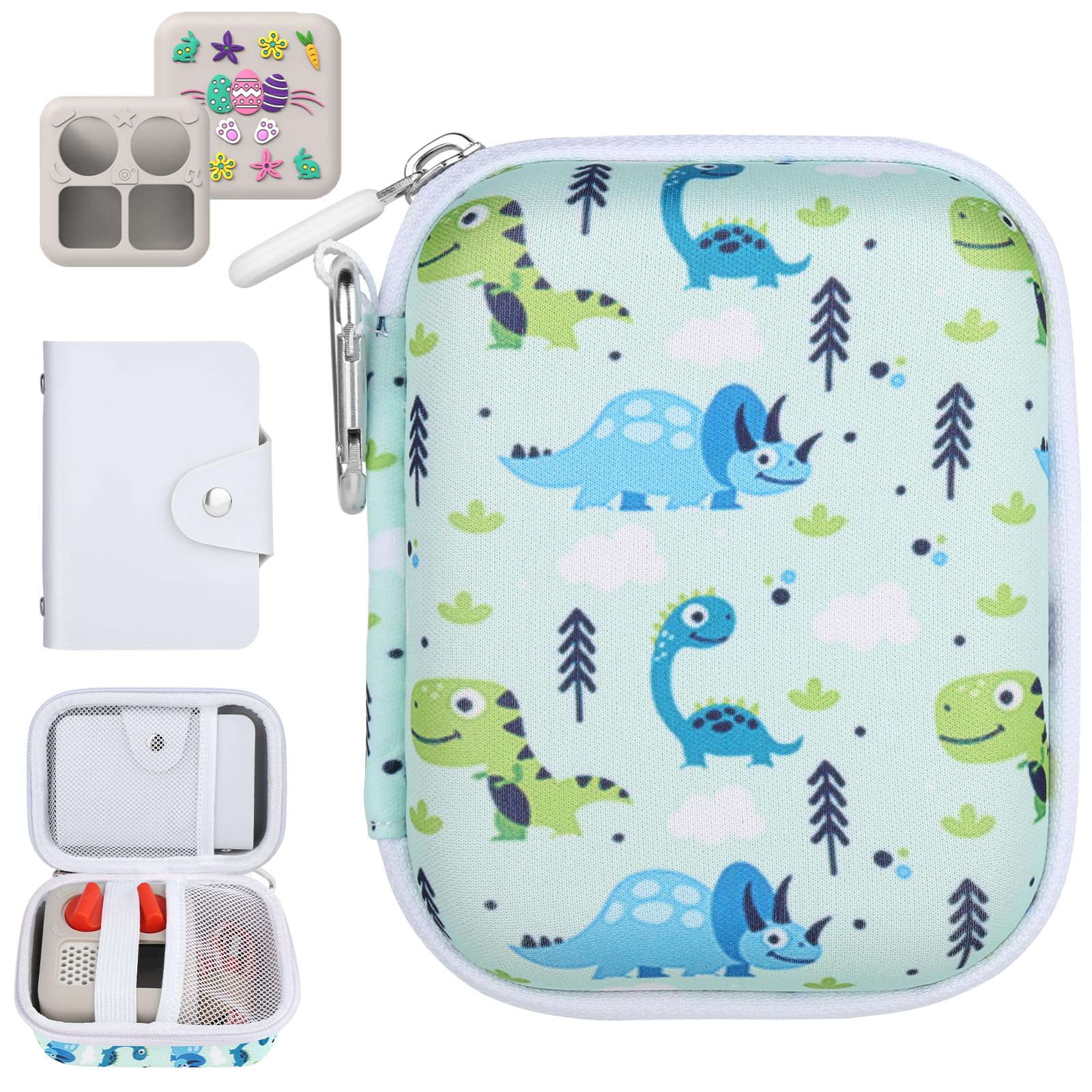 EYEGLEAM 3PCS Card holder Kit for Yoto Cards, Hard Travel Card Case Compatible with Yoto Mini Player,Mini Jacket for Yoto,Card Binder Hold up to Yoto