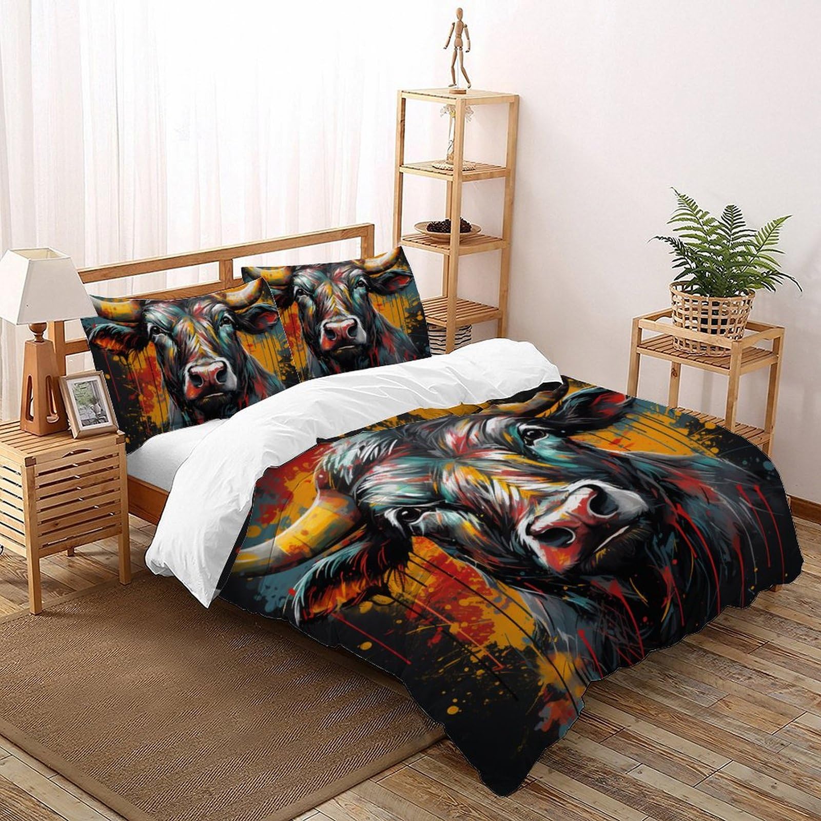 Housse de couette animal imprimé pour une chambre adulte ou enfant