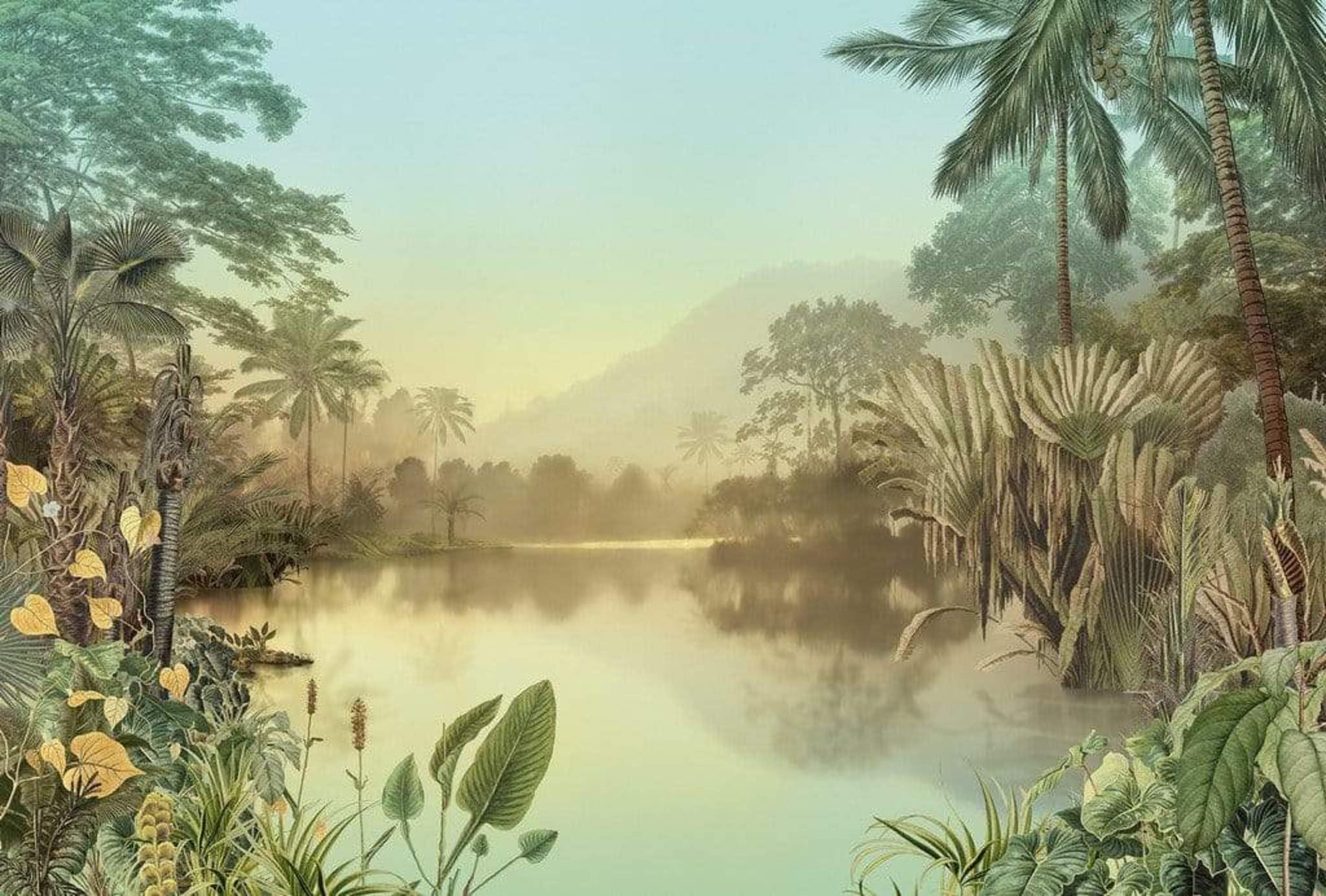 Lac Tropical Komar HX8-049 grand poster mural panoramique nature