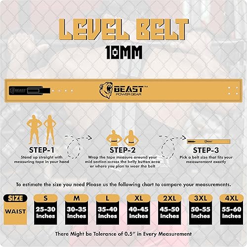 Miniatura 2 de Beast Power Gear Cinturón de palanca de cuero para levantamiento de pesas, 0.31 pulgadas, 0.51 pulgadas, levantamiento de pesas, levantamiento de