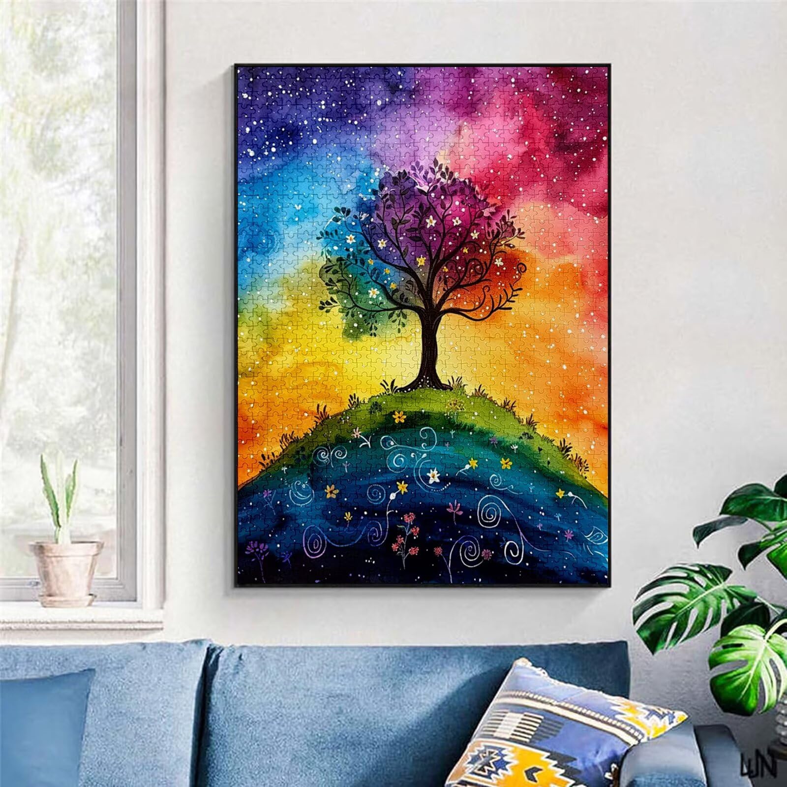 Puzzle 5000 Pezzi, 3 4 5 Anni Puzzle Albero 6 7 8 Anni Giochi Educativi Sostenibili Con Motivi Per Adulti Da Gioco in Legno Di Alta Qualità Jigsaw Fiore per Gioco Familiare, 2026 Regalo Natale H-548