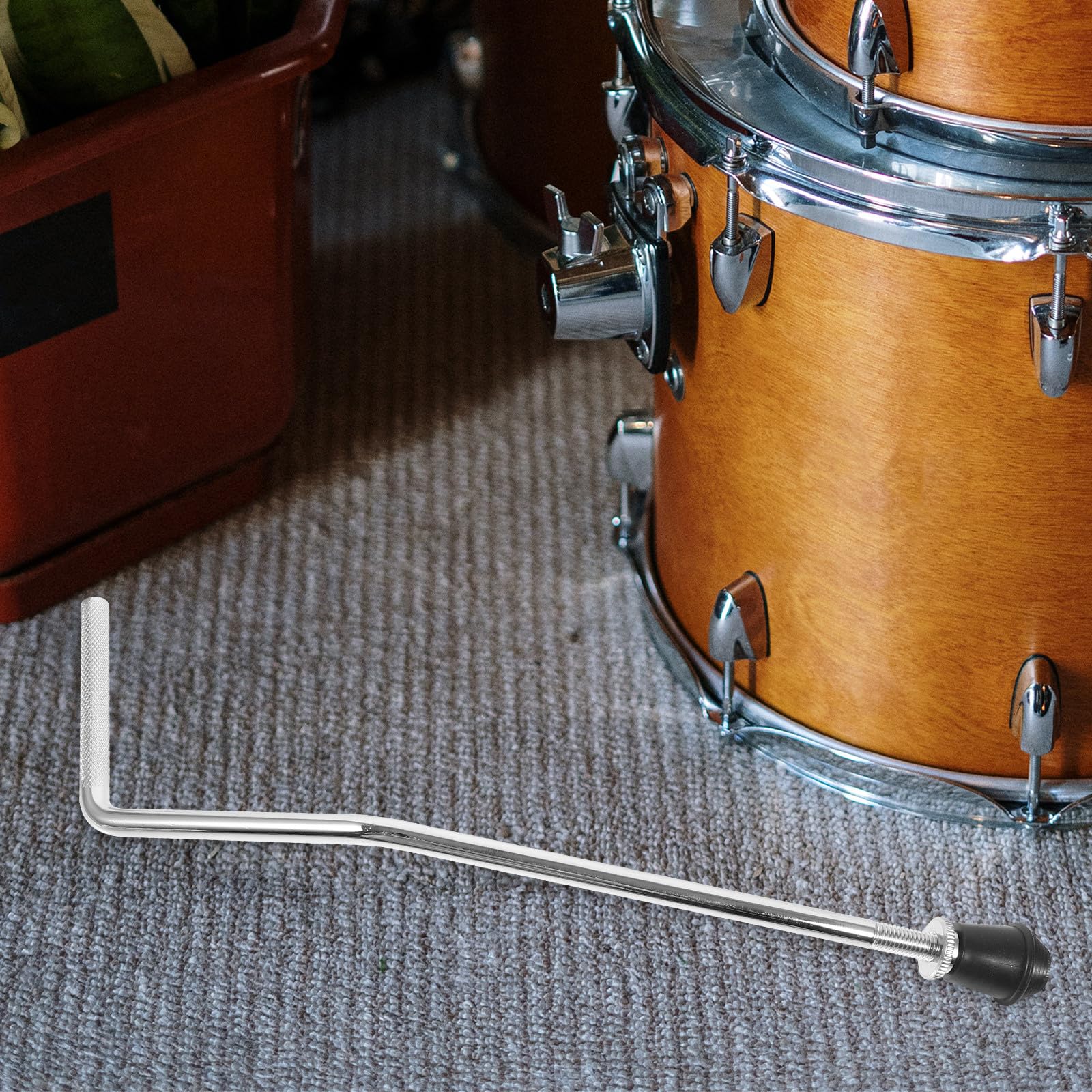 Alipis Supporto per Batteria in Metallo 2 Pezzi per Tom Drum, Accessorio Regolabile per Strumento a Percussione, Gambe Grancassa Stabili per Musicisti e Performance Live
