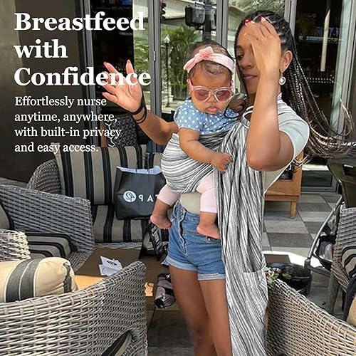 Miniatura 9 de Portabebés de algodón suave, portabebés de algodón suave para recién nacidos a niños pequeños, portabebés para padres de talla grande, regalo