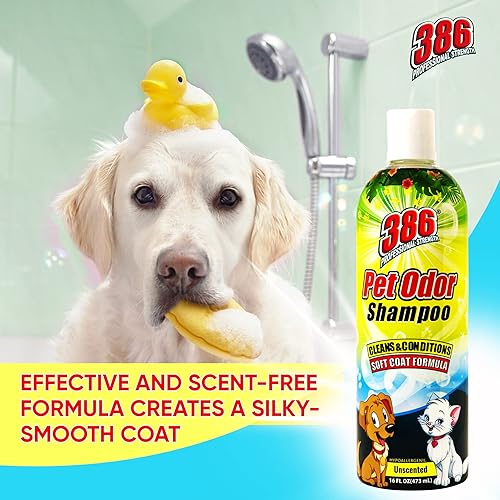 Miniatura 6 de 386 Champú y acondicionador para perros de fuerza profesional, champú para perros con olor a mascotas de 16 onzas líquidas para perros malolientes,