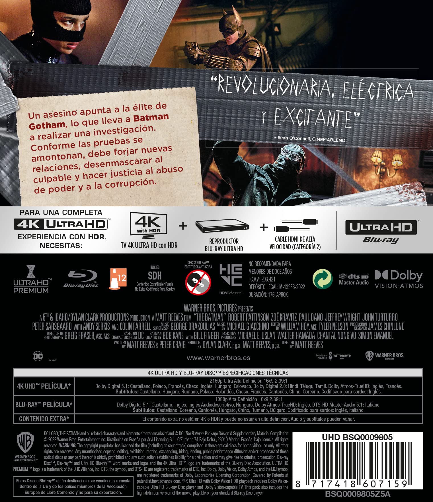 The Batman (4K UHD + Blu-ray) [Blu-ray]