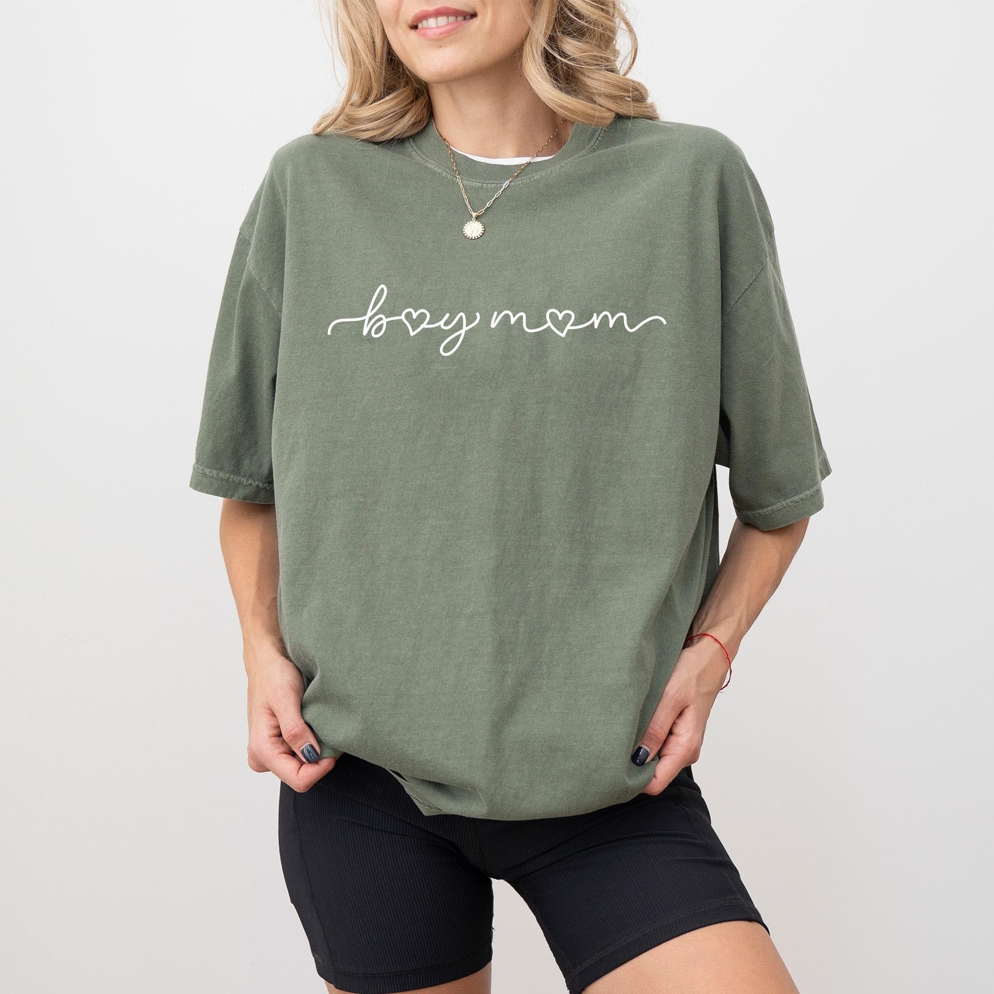 Cute Boy Mom Shirt Comfort Colors, M &hellip;