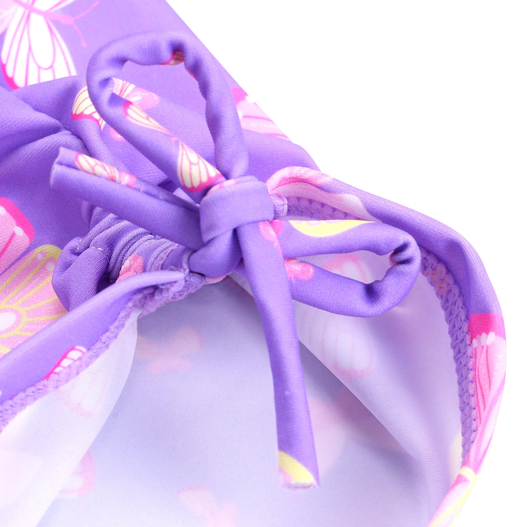 Traje de baño de dos piezas para niñas con protección UV para niños de secado rápido UPF 50+ traje de baño 3-12 años