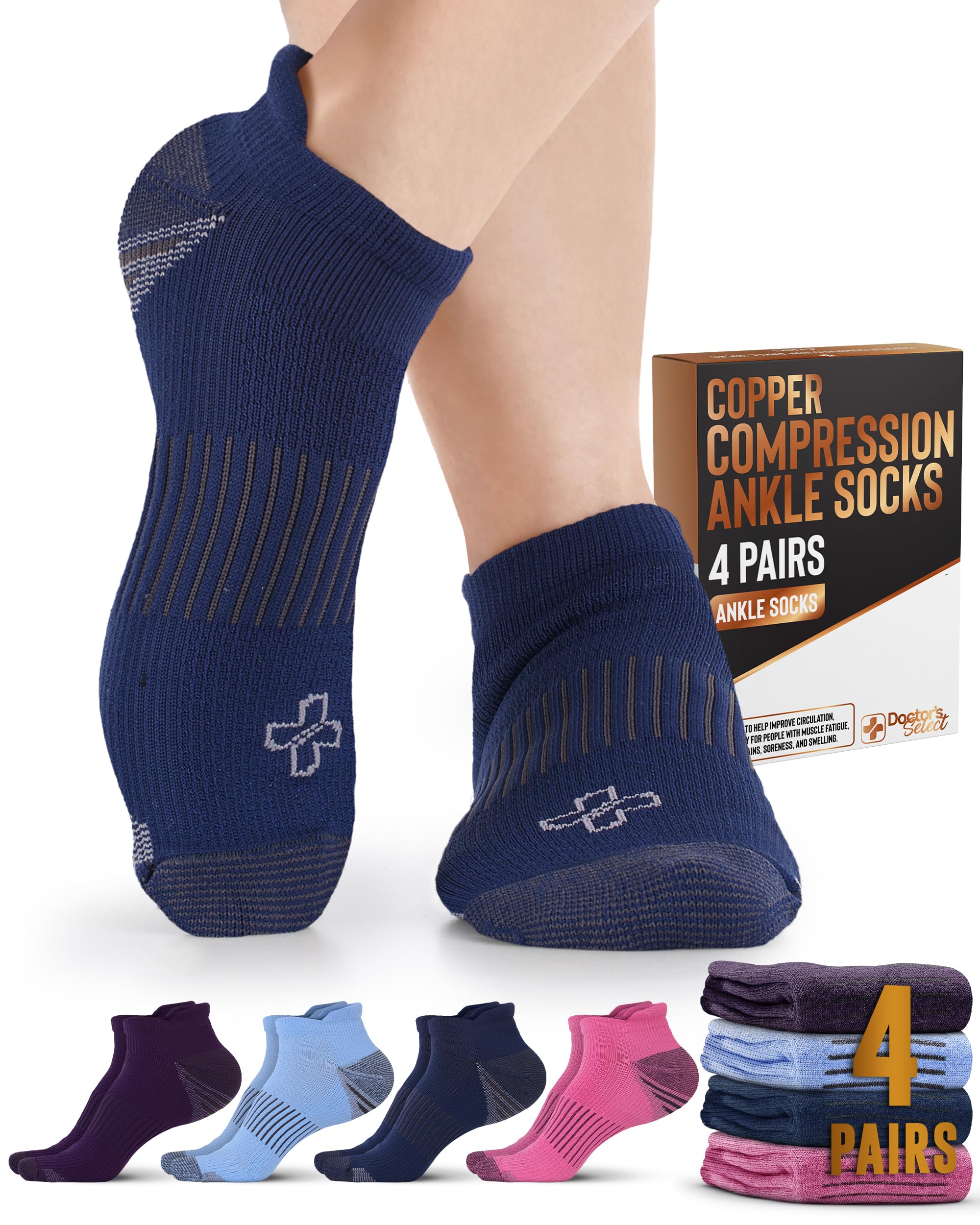Doctor's Select Copper Ankle Compression Socks
