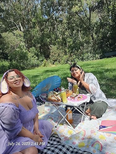 Miniatura 7 de iClimb Mesa plegable de camping compacta ultraligera con bolsa de transporte (plata - L)