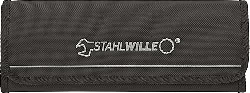 Miniatura 3 de Stahlwille 96411712 Juego de llaves de trinquete reversibles combinadas, 12 piezas, tamaño 0.315in hasta 0.748in, 72 dientes, bihexagonal, fabricado