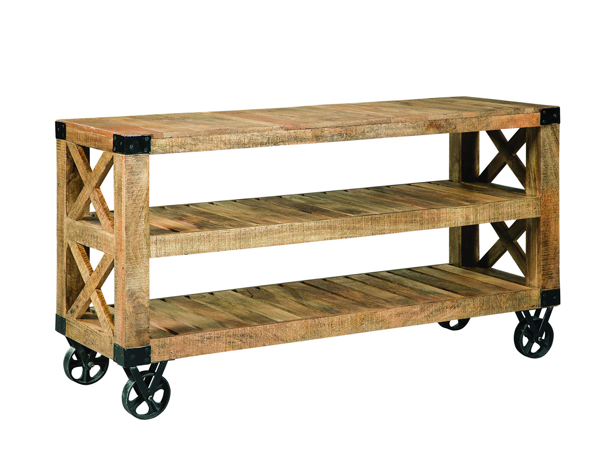 Coaster 705549 Wylder Sofa Table, Natural Rough Mango