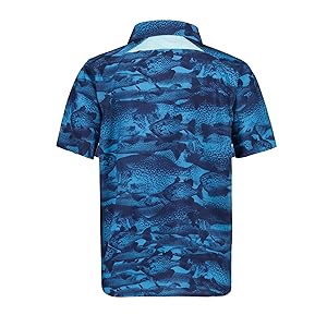 Under Armour Boys Outdoor Short Sleeve Shirt, Woven Button Down, Collared Neckline