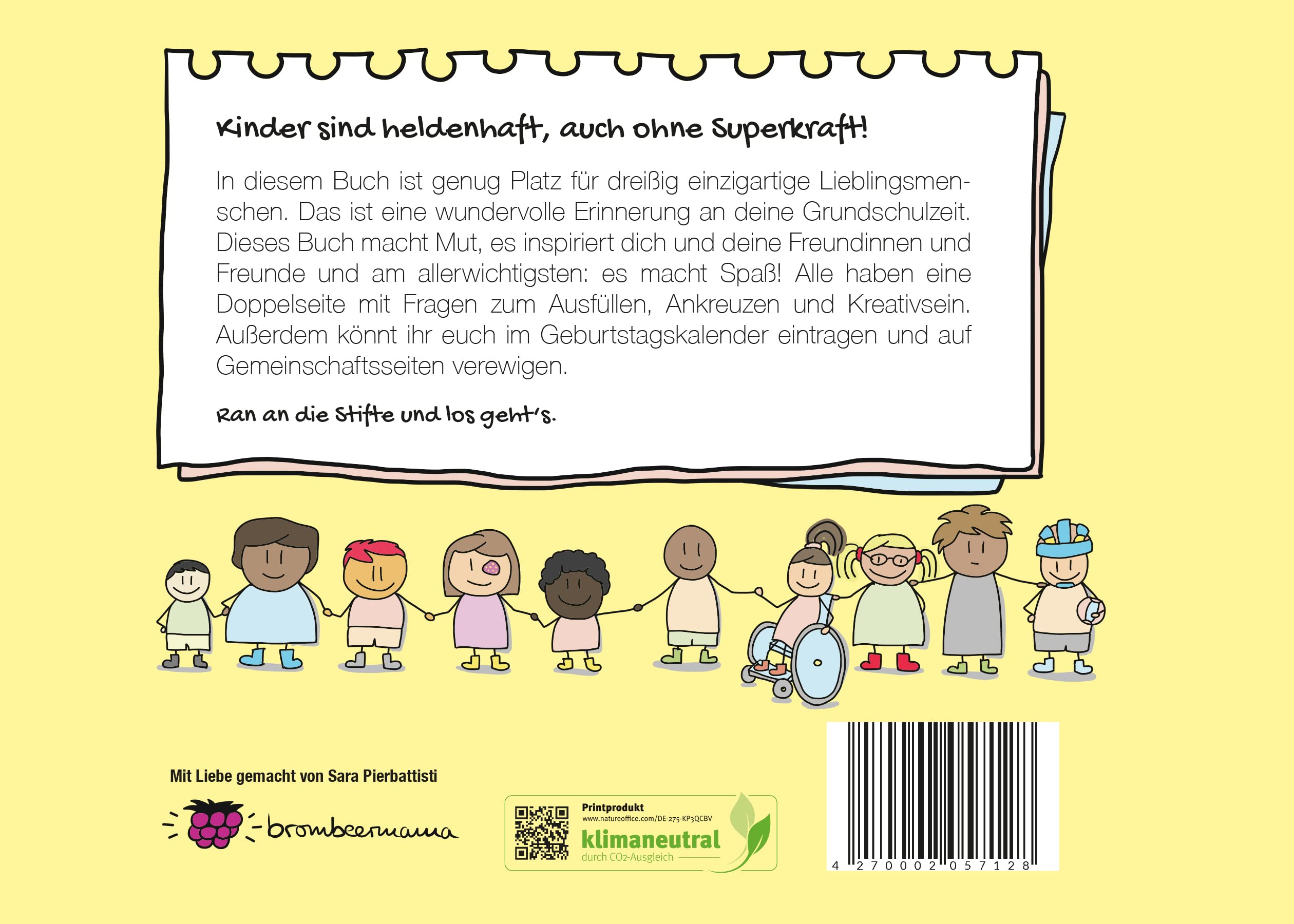 Freundschaftsbuch Meine Lieblingsmenschen - Grundschule: Das besondere Freundebuch für alle Grundschulkinder von brombeermama
