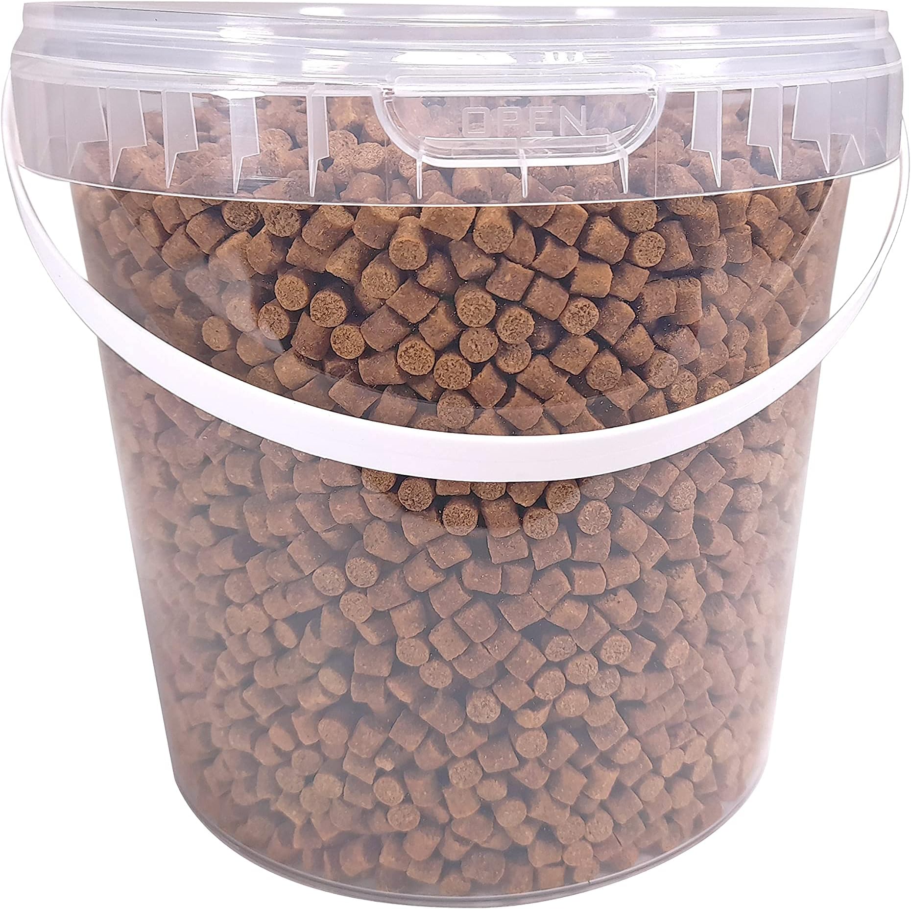 Premium Sinking Carp Pellets Fishing Bait by Britten & James (1.5kg). A Proven High Attractant Bait - 6mm Coarse Carp Pellets in a Reusable 2L Tub