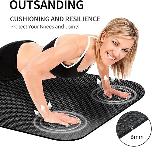 Miniatura 6 de Alfombrilla para equipo de fitness, tapete de equipo de ejercicio, tapete para cinta de correr, tapete de bicicleta de ejercicio, alfombrillas de