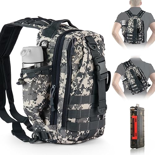Miniatura 12 de Aertiavty Mochila de pesca, bolsa de pesca con caja de aparejos, bolsa de aparejos de pesca compacta, mochila de aparejos de pesca con soporte
