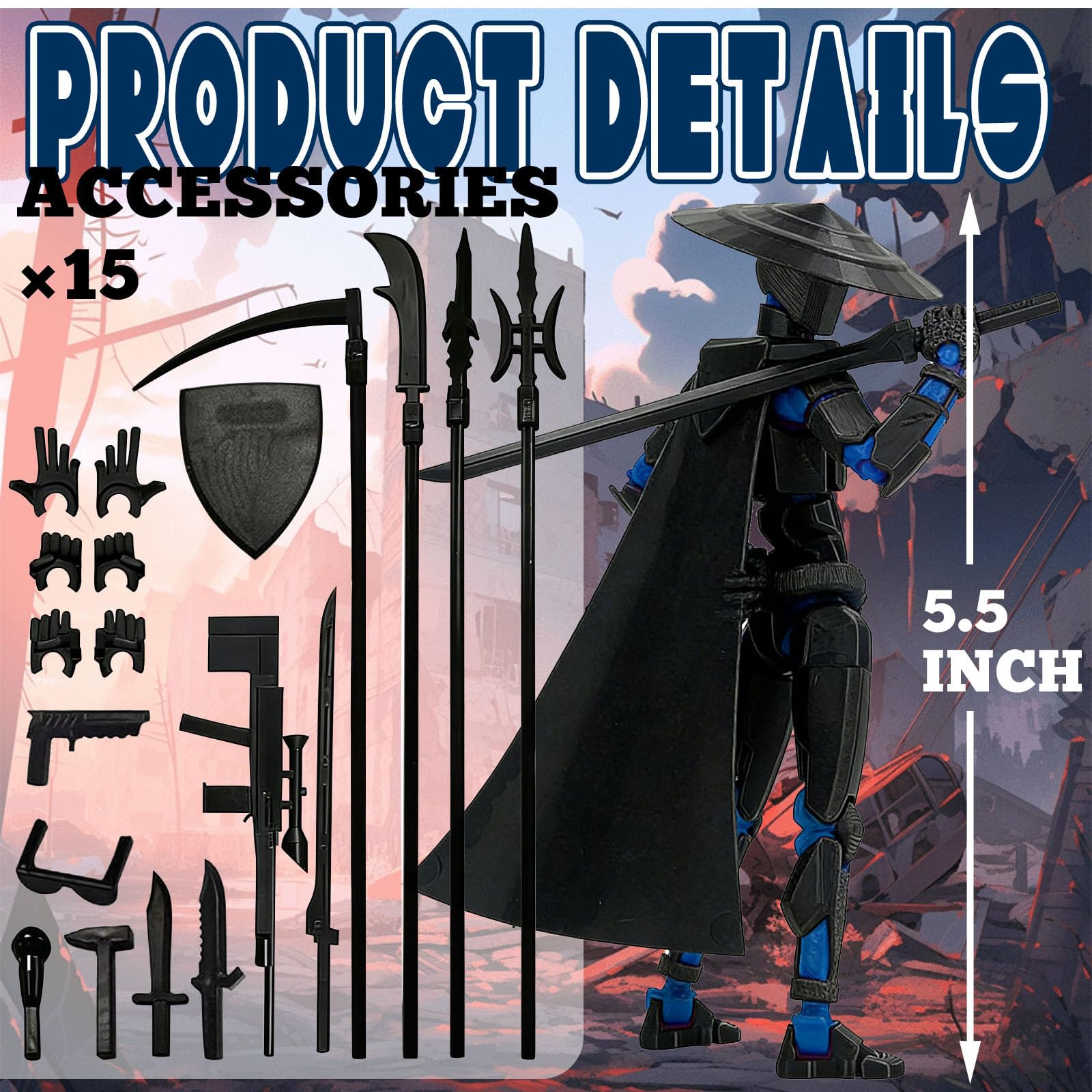 Amazon.com: PkghoKids T13 Already Assembled Action Figure