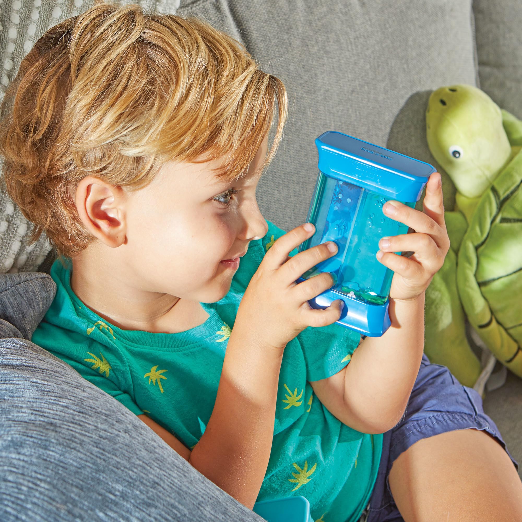 Learning Resources Tuby Sensoryczne Siły Oceanu, Zabawki Sensoryczne, Wiek 3+, Uspokajające Fidget, 2 Tuby