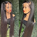 BEEOS Ultra-fitted 13x6 SKINLIKE Real HD Lace Front Wig, 250% Density Bleached Small Knot Pre-Plucked Vivid Hairline 0.10mm Ultra-thin HD Lace Straight Human Hair Wig 18 Inch