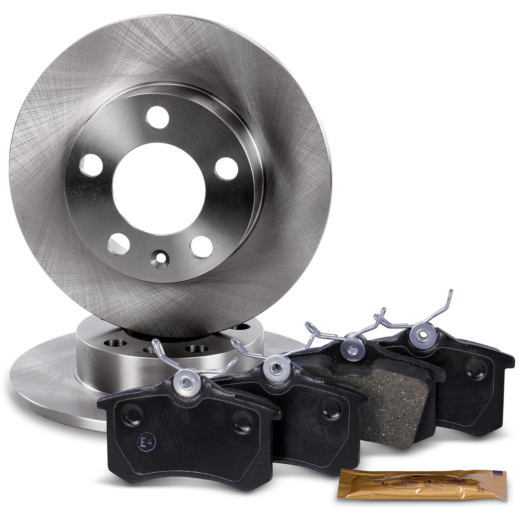 Bremsscheiben Voll Ø232mm + Bremsbeläge Bremsklötze hinten