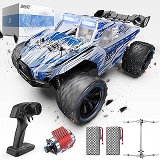 9003E 1:14 Scale All Terrain RC Cars, Max 40mph High Speed Off Road Rc trucks,4WD Remote Control Car with 2 Lipo Batteries, Fast Extreme Monster Truck Toys Gifts for Kids and Adults