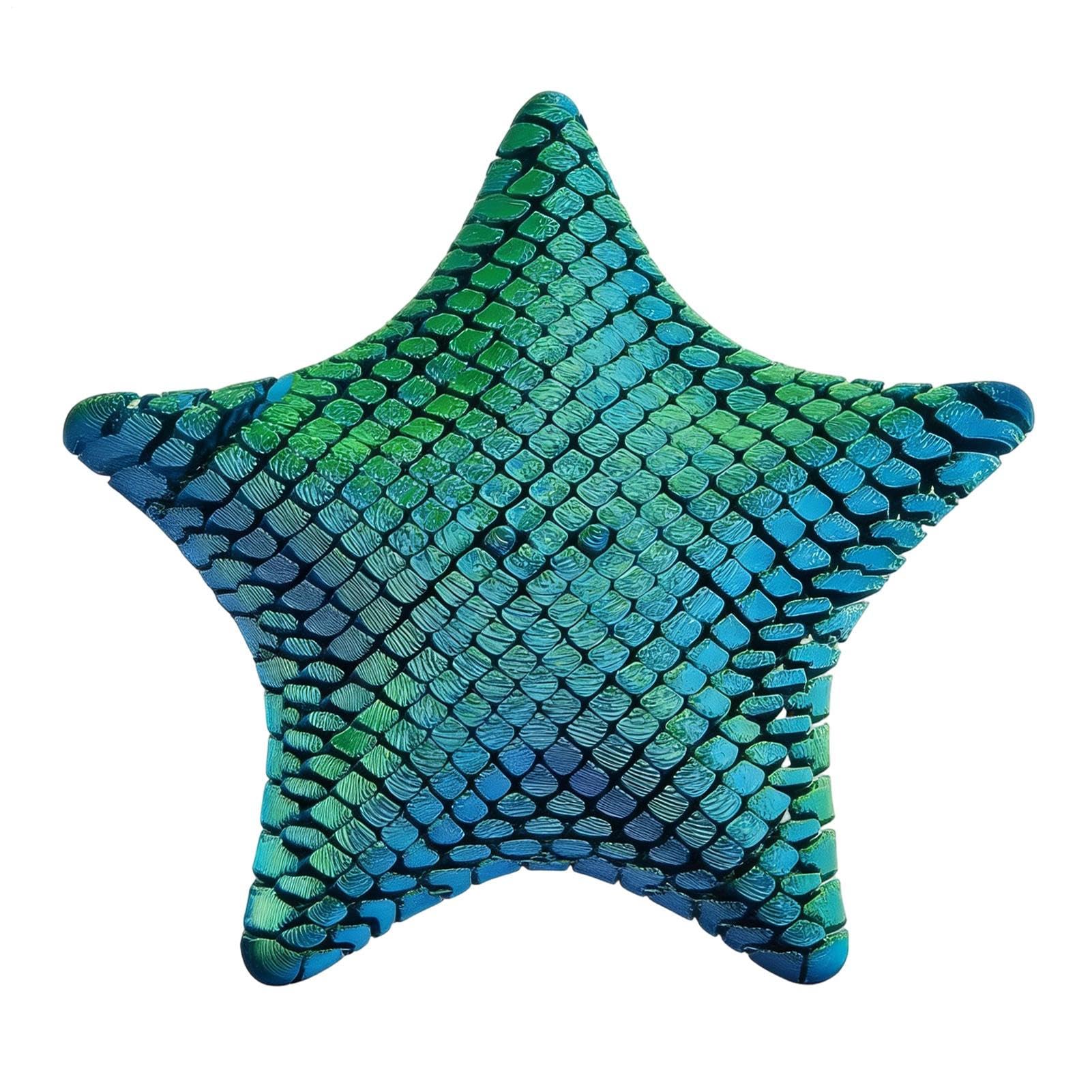 3D-gedrucktes Fidget-Spielzeug, fraktaler sensorischer Fidget-Stern, facettiertes Stressabbau-Spielzeug, niedliche Squishy-Stressabbau-Figur, Heimdekoration und einzigartige Geburtstagsgeschenke