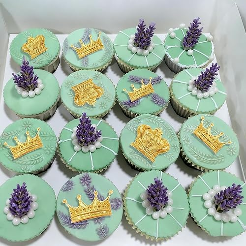 Miniatura 4 de Moldes de silicona para fondant de corona 3D de chocolate para decoración de cupcakes, decoración de pasteles, chocolate, azúcar, manualidades,