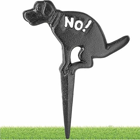 RAM-PRO No Dog Pooping Naughty Yard Sign