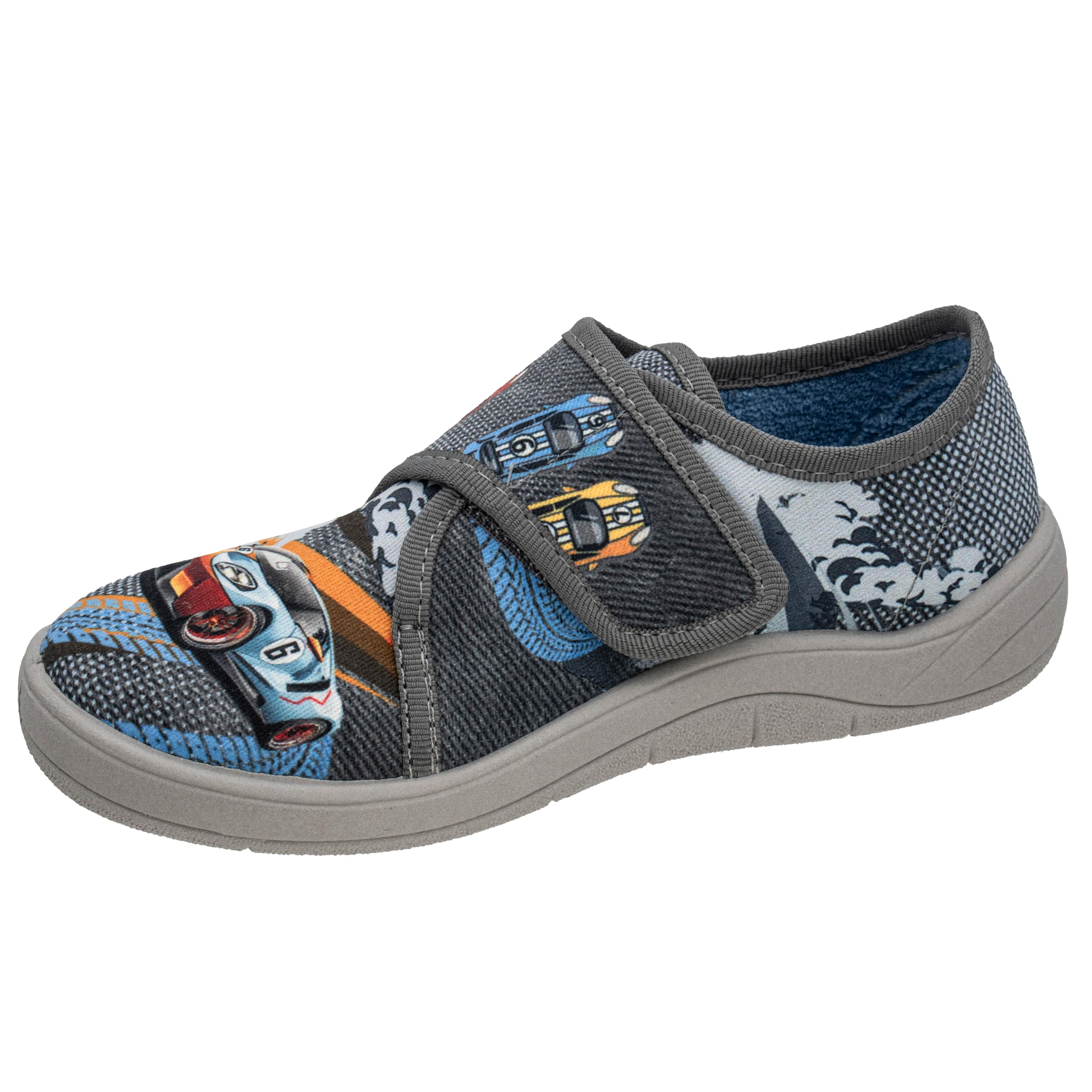 Fischer Boys Tim Slippers, Grey-coloured, 8.5 UK Child