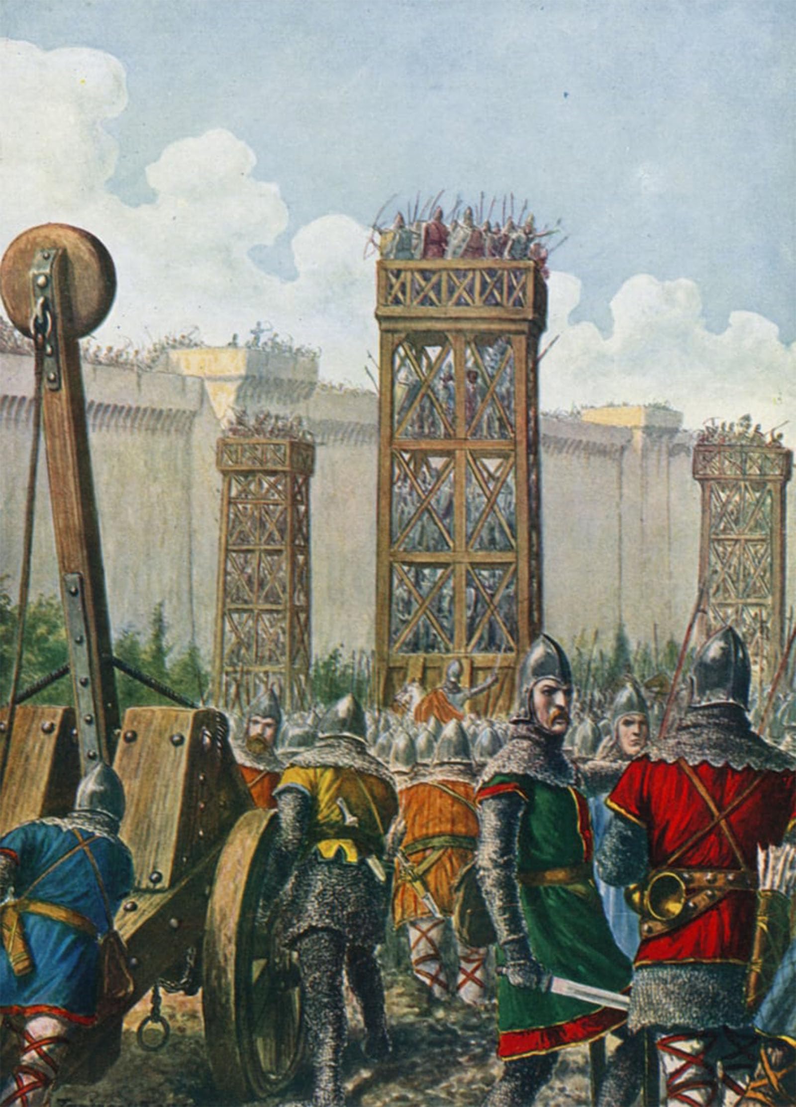 POSTERIIk Vintage Classic Picture Landscape Artwork Byzantine General Belisarius Conqueringin by Tancredi Scarpelli Portrait Canvas Painting for Office Home Decor 60x90cm