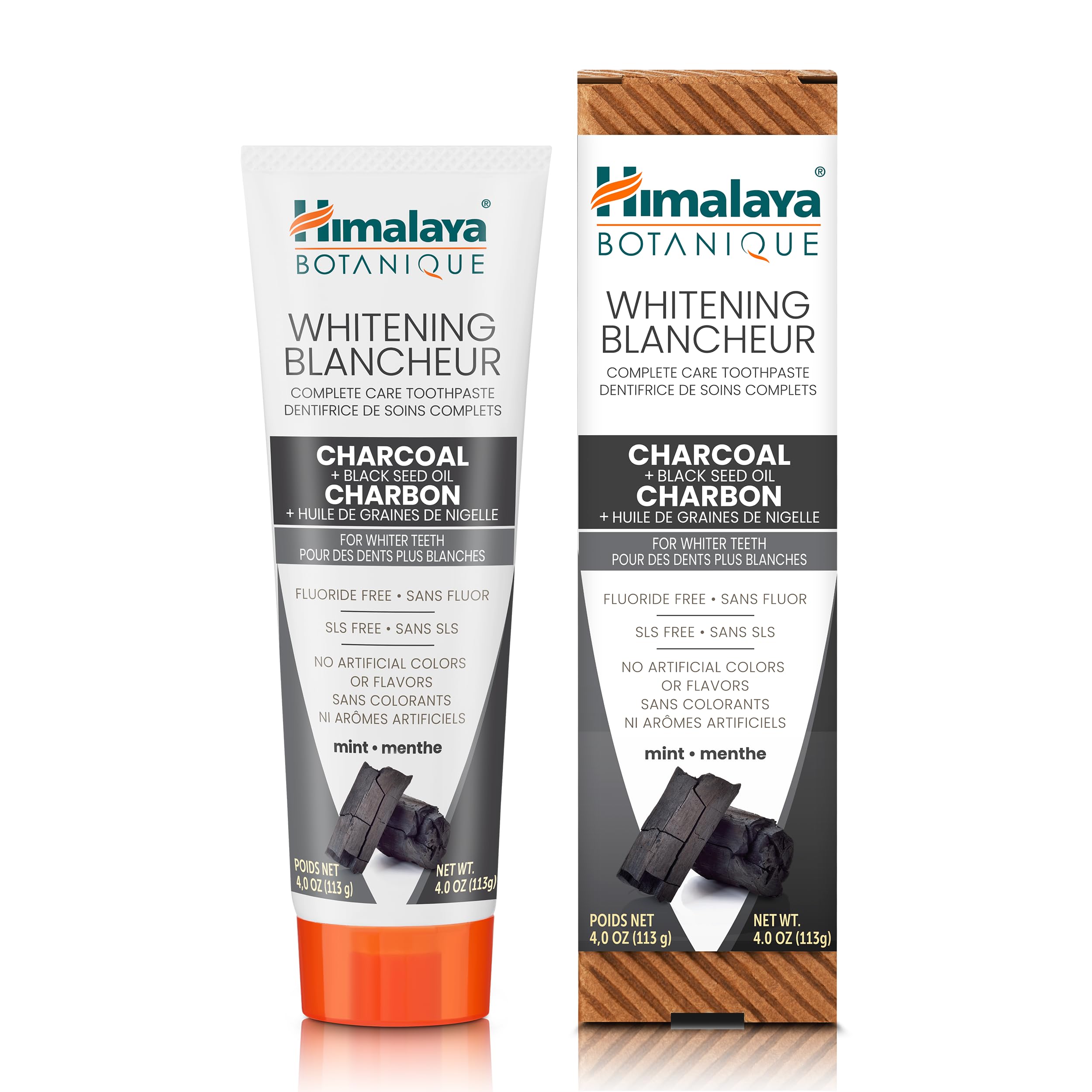 Himalaya Botanique Whitening Antiplaque Toothpaste with Charcoal +