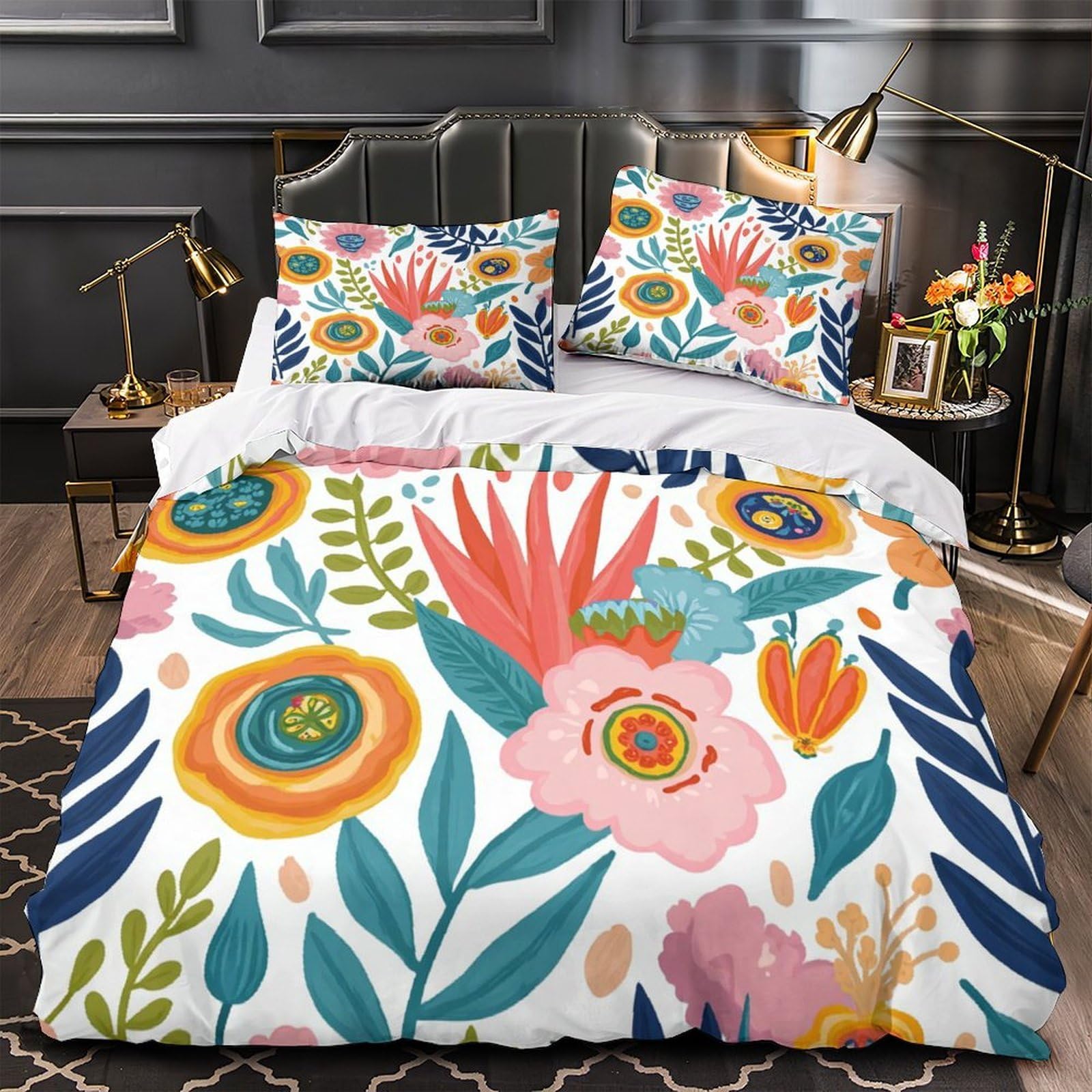 Housse de couette 135x200cm super douce avec fermeture éclair pratique